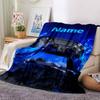 Custom Name Game Controller Theme Printed Blanket - Perfect for Couch, Bed, Travel & Outdoor Use | Machine Washable, Cozy & Durable.