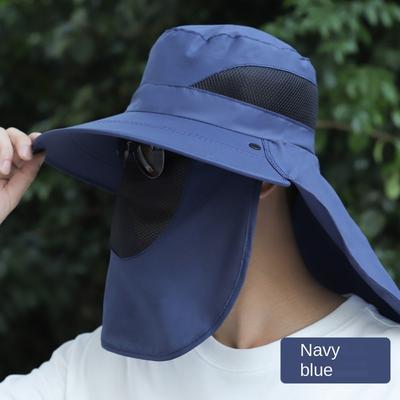 360 Degrees Protection Sun Hat Anti-UV Sunscreen and Shading Agricultural Work Hat Adjustable Breathable Fisherman Hat Spring