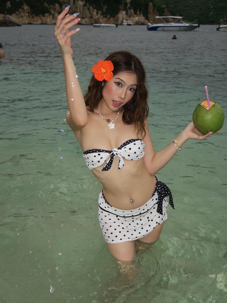 Women's Polka Dot Spicy Girl Bikini: Split Skirt Style, Sexy Tummy Coverage, Slimming, Vacation Beachwear