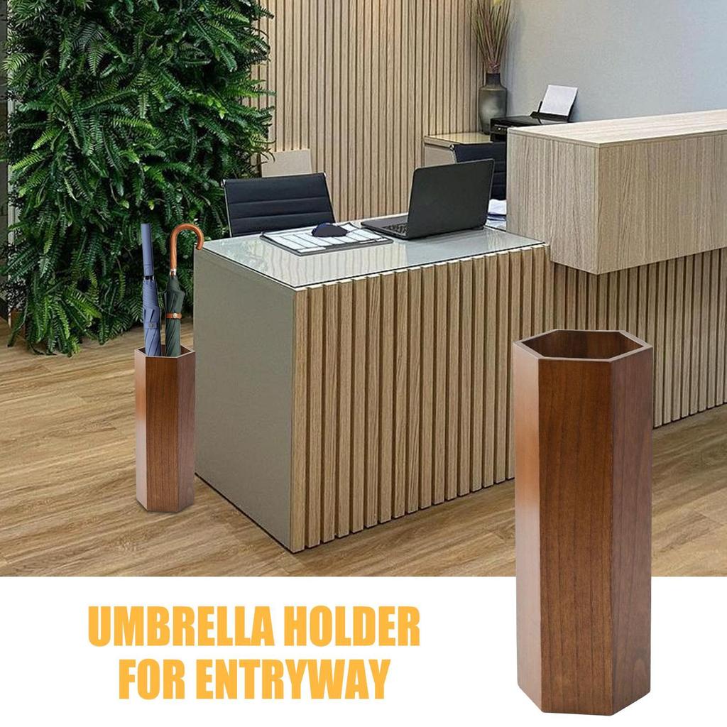 Umbrella Holder for Entryway Wooden Umbrella Stand Creative Bucket for Living Room Garage Indoor Hotel Restaurant Keep Your