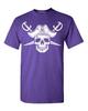 T-shirt Pirata Teschio Spade Jolly Roger Costume di Halloween Magliette