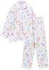 Kaituck Family Sumikkogurashi Kids' Long Sleeve Fleece Pajamas with Striped Pattern, Winter Sizes 130cm, 140cm, and 150cm (150cm, Purple)