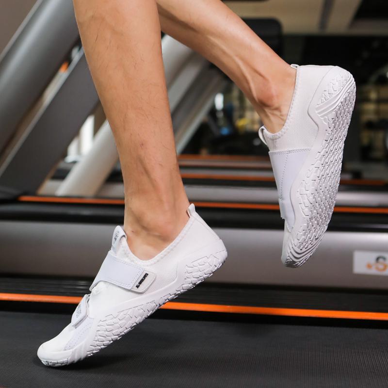 Women Light Elastic Training Shoes Men's Weightlifting Squat Shoes Barefoot Gym Fitness Sneakers Casual Sports Shoes Non-slip