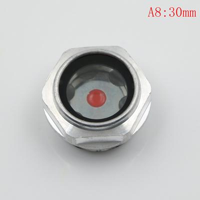 16Mm-48Mm Male Threaded Metal Air Compressor Oil Level Sight Glass
