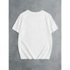 Simple Rose Flower Printing Tops Cotton T-Shirts Womens Fashion Casual Soft Short Sleeve Loose Tees Comfortable Clothes