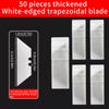 10/30/50Pcs Heavy-Duty Fast Repair Knives, Round Hook Carpet Cutter, Trapezoid Wallpaper Art Knife Blades, Renovation, Wire Stri