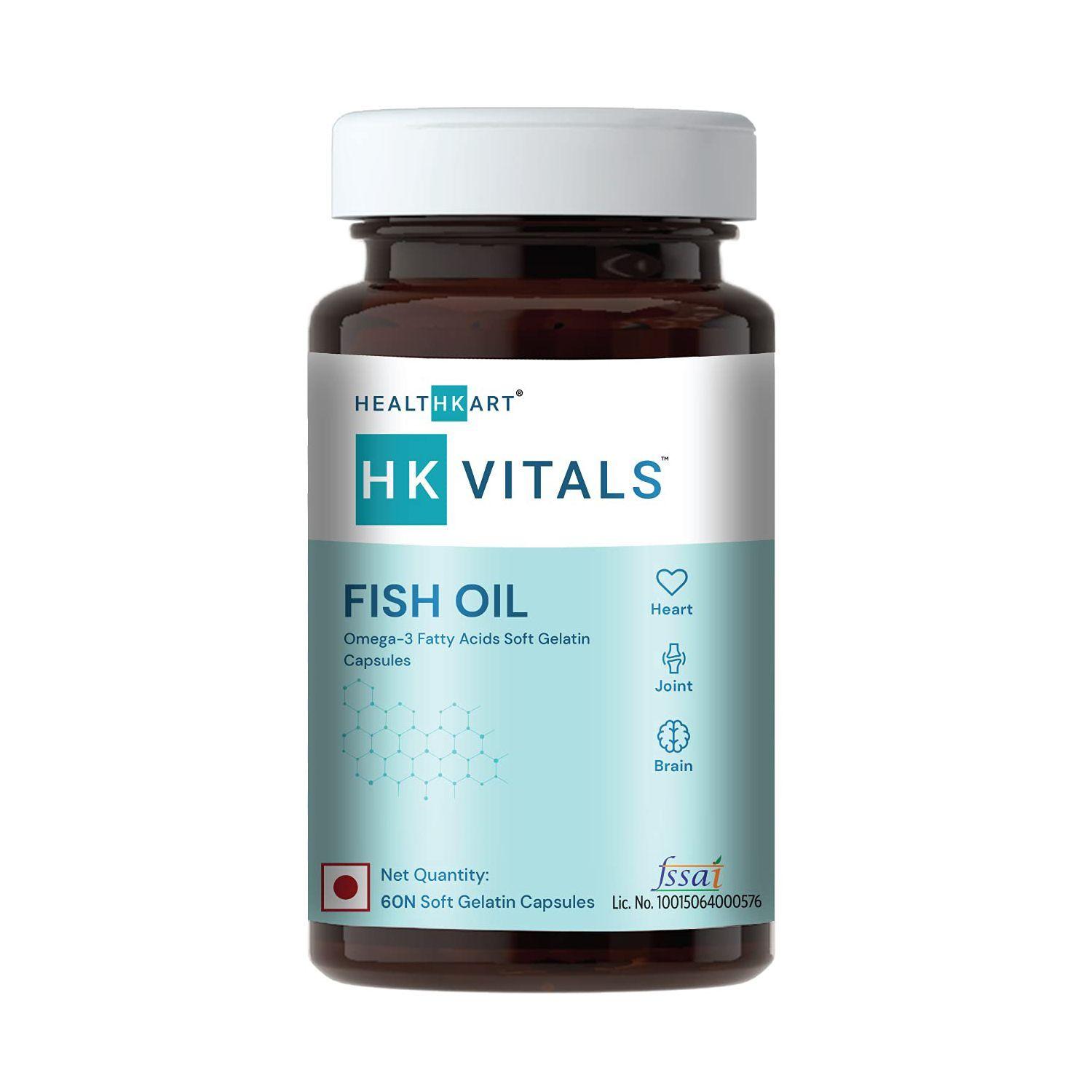 

Риб ячий жир (60 кап, 1000 мг), Fish Oil, HealthKart