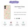 For Samsung Galaxy A07 4G Case Pink Lilies Pattern Printing Straight Edge TPU Phone Back Cover