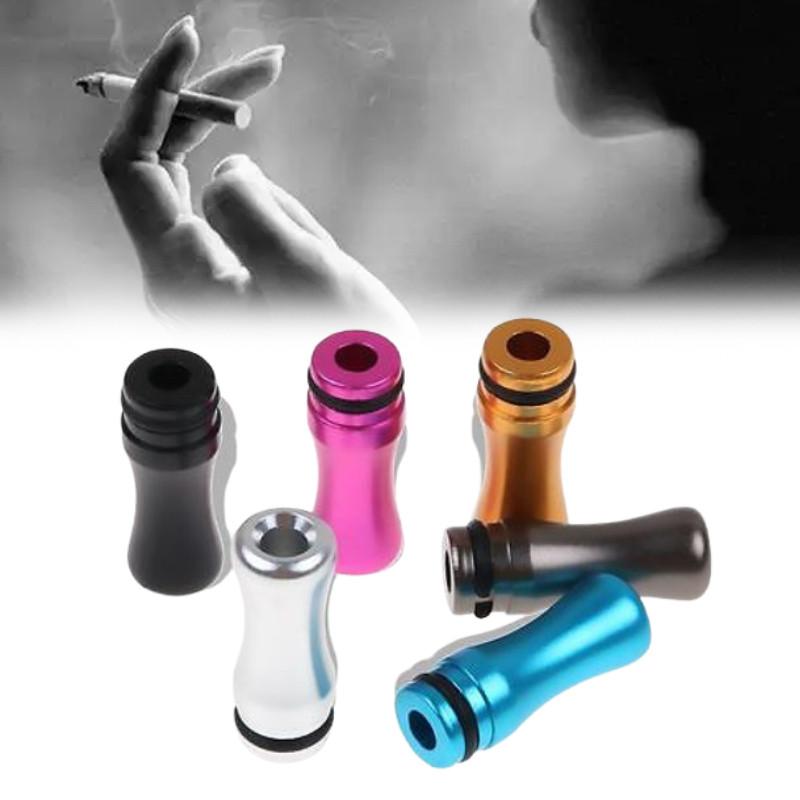 Color Drip 6 Tip Connector Mouthpiece Aluminum Cigarette Butt Filtering Tool