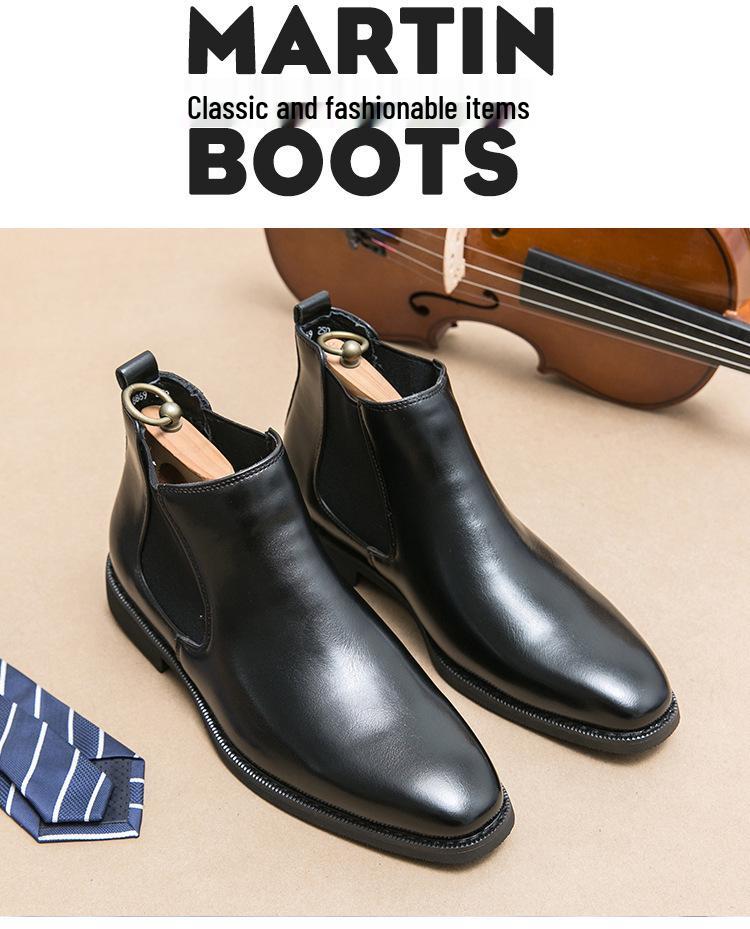 Men's Retro Chelsea Boots - Polished, Fashionable, Large Size Ankle Boots