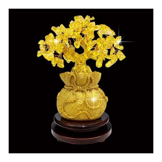 Money tree that brings good luck  with pedestal  Ornament, lucky charm, good luck goods, interior object, decoration, good luck, entryway, Japanese