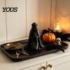 Mysteriöse Retro-Wohnaccessoires 3D-gedruckte kniende Skelett-Brautfigur, Gothic-Schädelstatue Kreatives Geschenk für Sie mit Schleier & Krone, Halloween