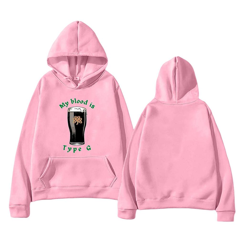 Unisex Fashion Lightweight Long Sleeve Pullover With Pockets Printed Hoodie