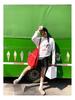 Women's Casual Long Sleeve Crew Neck Printed T-Shirt - Slimming, Sun Protection, Loose Fit, White Summer Cover-up.