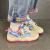 Cute Bread Canvas Shoes Women's New Spring and Autumn Breathable Platform Sports Board Shoes