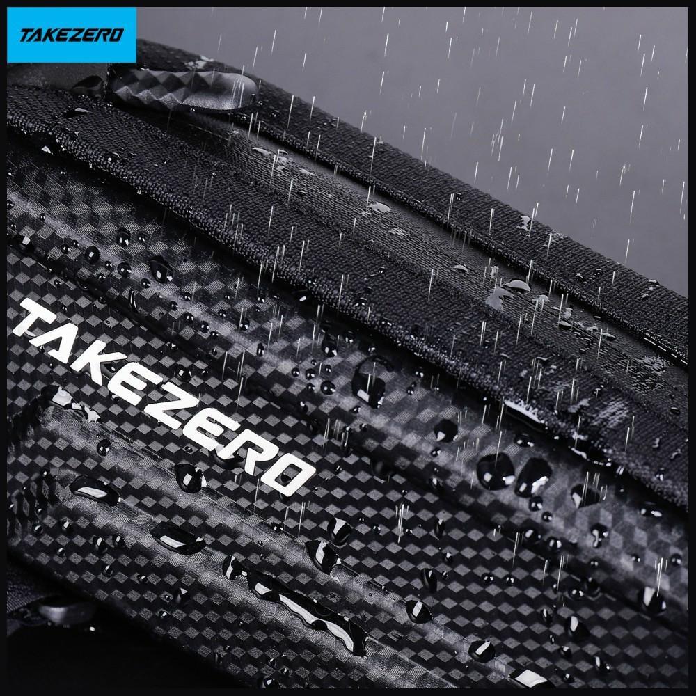 Etui/Sakwa Na Ramę Roweru Takezero A5 1L Uchwyt Rowerowy Czarny