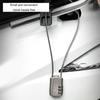 Motorcycle Helmets Lock, Combination Passwords Lock Cable Padlock Cable Lock for Cycling Helmets Travel Luggage Security