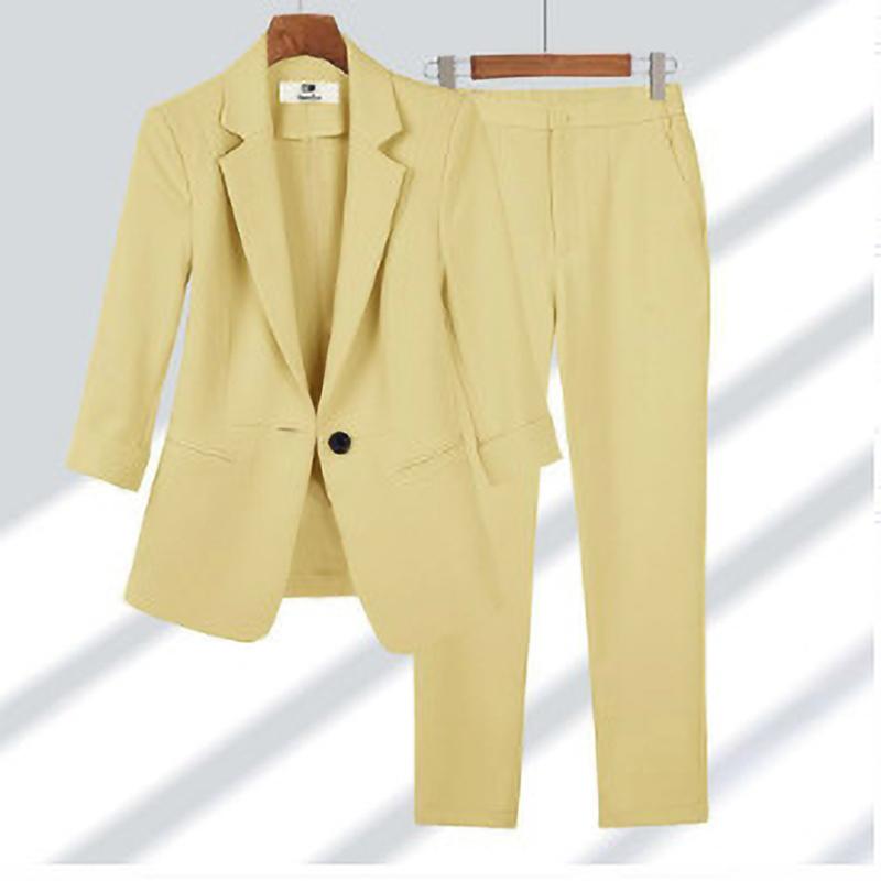 Professional Wear Casual Nine Point Sleeve Suit Women's Clothing