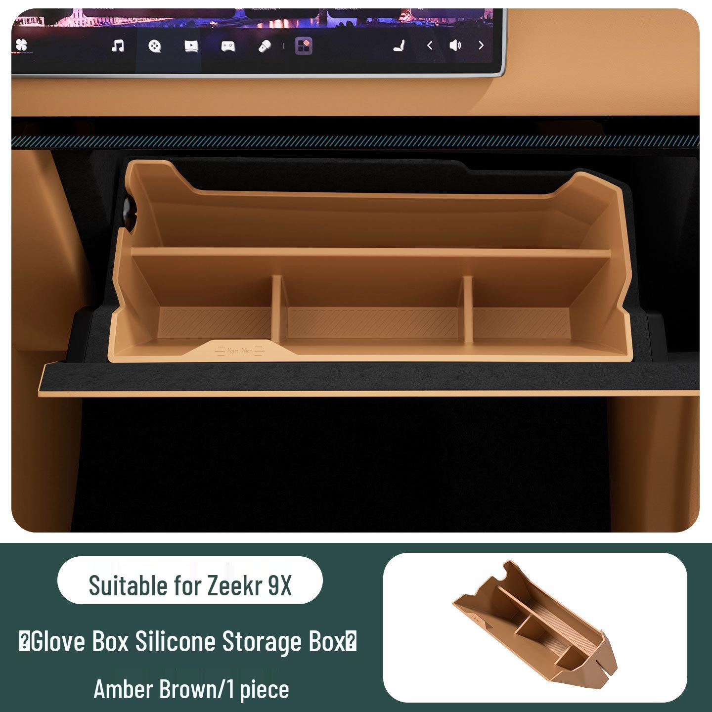 

Silicone Organizer for Zeekr 9X Glove Box Storage Compartment Accessories