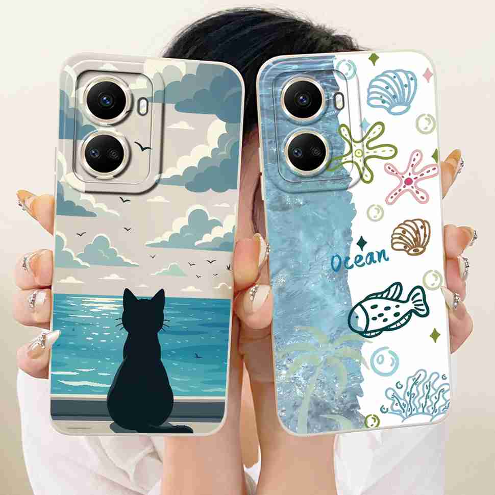 For Huawei Nova 10 SE Case Cute Cat Painted Soft Silicone Phone Back Cover For Huawei Nova10 SE nova10SE 10SE Case Bumper