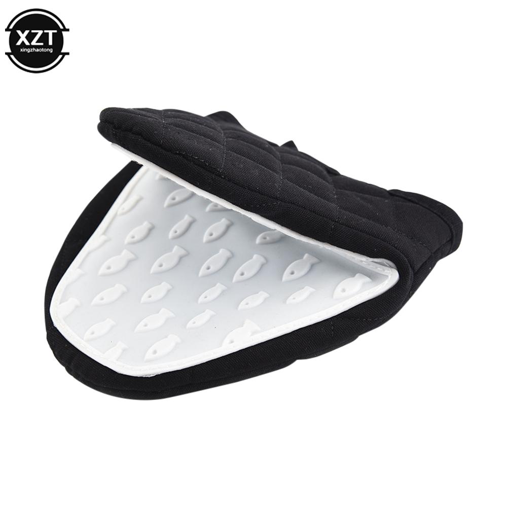 New Silicone Anti-scalding Oven Gloves Mitts Potholder Kitchen Silicone Gloves Tray Dish Bowl Holder Oven Handschoen Hand Clip
