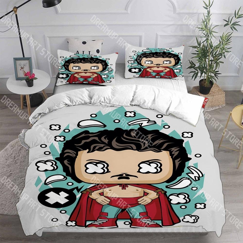 Fashion Nacho Libre Cartoon Bedding Set Single Twin Full Queen King Size Bed Set Kids Bedroom Duvetcover Sets Bed Sheet Set