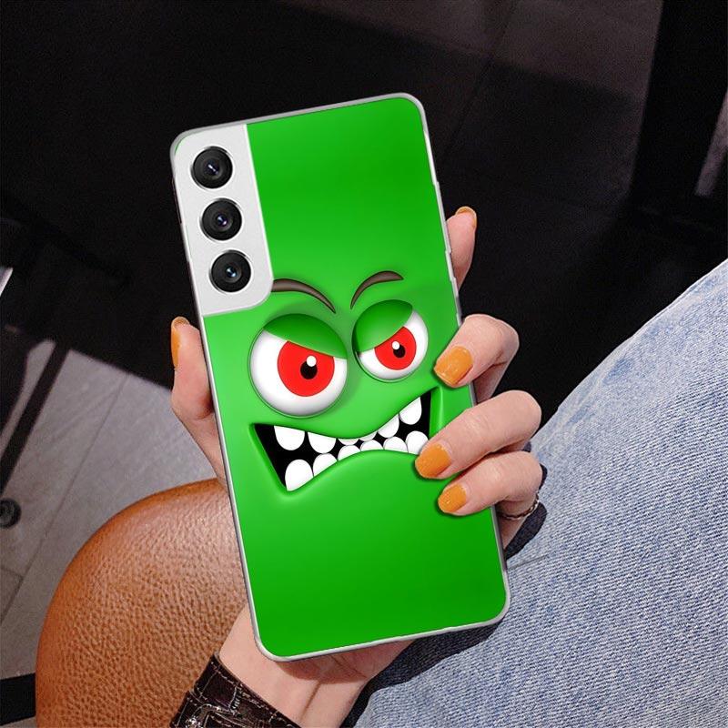 Funny Face Phone Case For Samsung Galaxy S24 S25 Edge S26 Ultra S23 S22 S21 Plus S20 FE + Personalized Print Cover Galaxy S24 S2