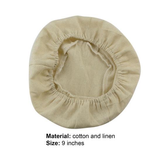 9 Inch Round Breathable Basket Cloth Liner Cotton Flax Banneton Proofing Bread Basket Cloth Baking Supplies