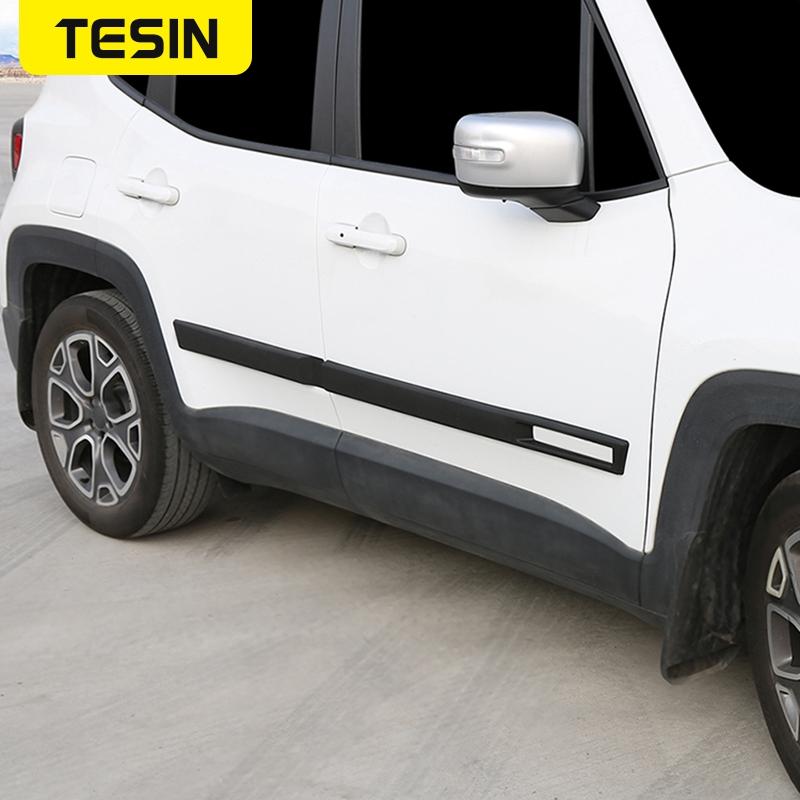 Car Side Door Body Anti-Scratched Protector Molding Trim Stickers for Jeep Renegade 2016 2017 2018 2019 2020 2021 2022 2023 2024 Tr1