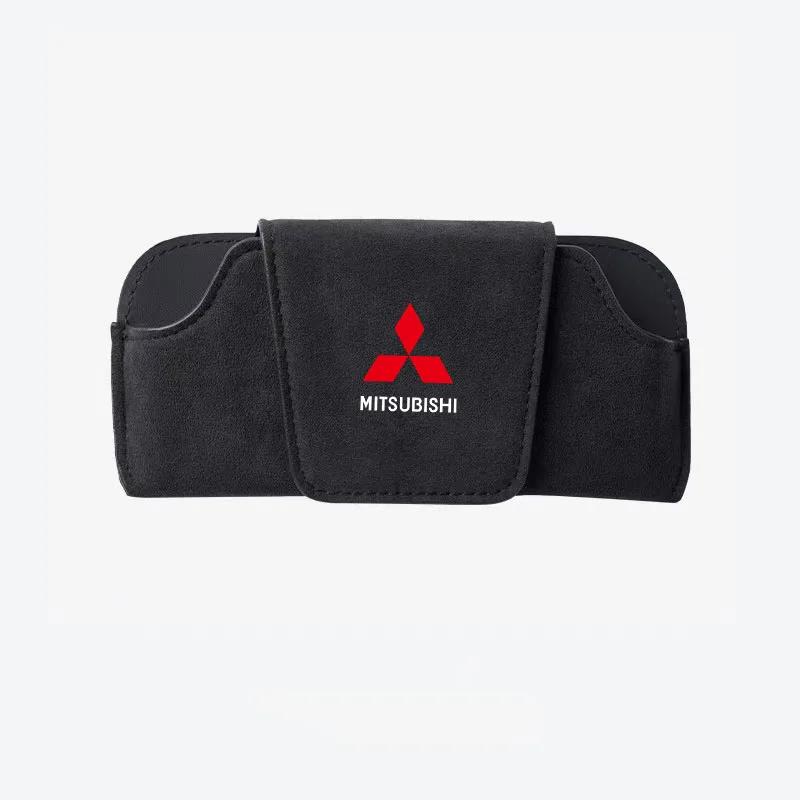 Car Glasses Box Sun Visor Eyeglass Case Car Interior Accessories for Mitsubishi Lancer Outlander ASX Pajero L200 Triton