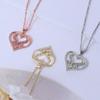 Simple Love Mom Pendant Necklace Women's Mother's Day Gift Zircon Letter Pendant
