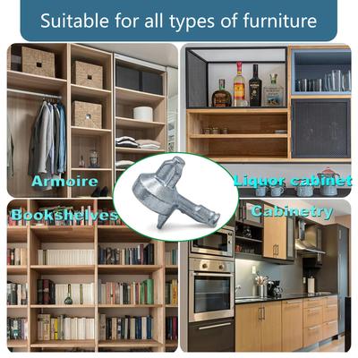 100Pcs Shelf Support Pins Replacement Bookshelf Pegs Kitchen Cabinet Shelf Pegs for Cabinets Wardrobes Easy To Install
