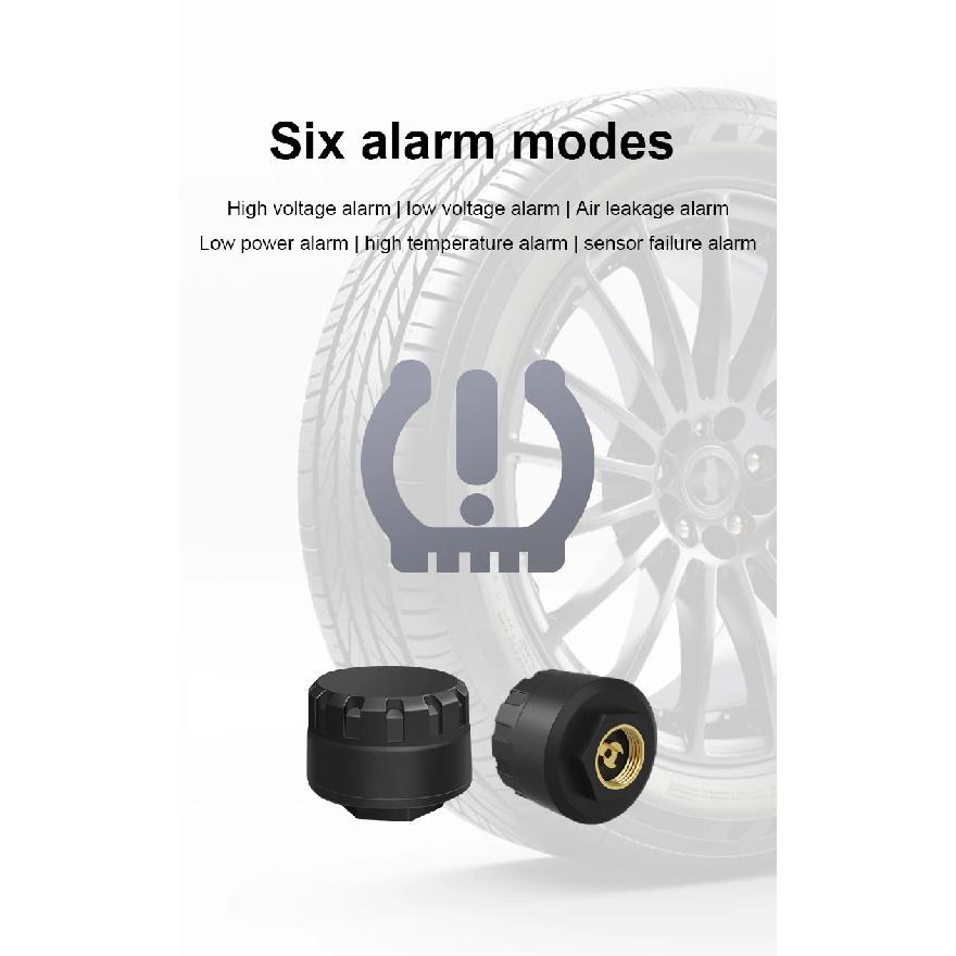New Bluetooth External TPMS Tire Pressure BT Sensor Mobile APP Real-time Monitoring Universal for Motorcycle Car & 6-Wheel Truck