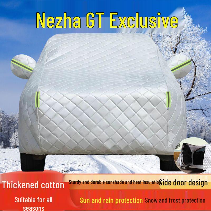 Ne Zha GT All-Weather Car Cover: Sun, Rain, & Dust Protection, Heat Insulation, Thick Full Exterior Coverage Ne Zha GT защиты от града/снега
