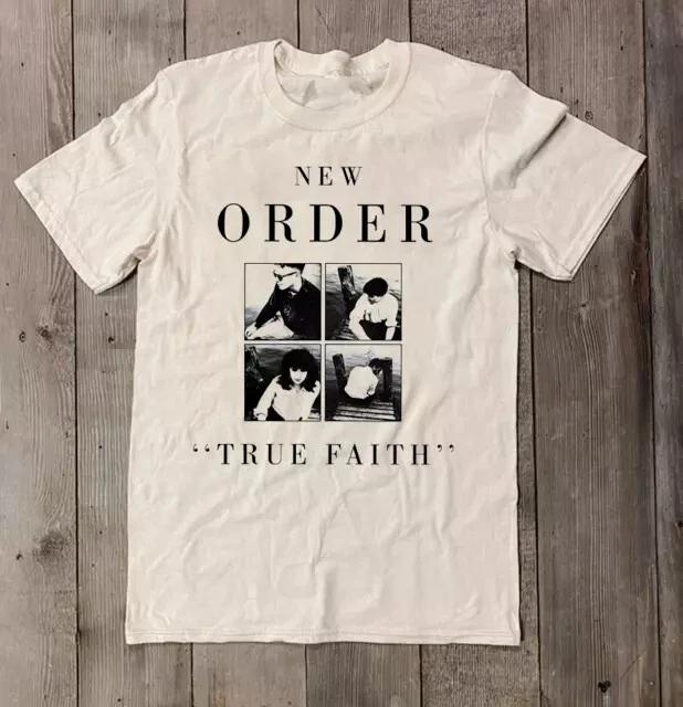 

NEW ORDER TRUE Faith Gift For Fan Short Sleeve White All Size Shirt YA42 L