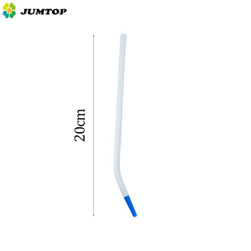 100pcs Dental Disposable Saliva Ejector Surgical Suction Tips Suction Tube Long Slim Type With Straw Adapters