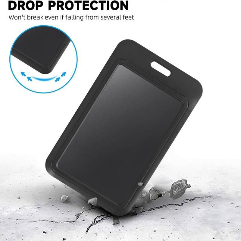 Arbeitskartenhülle, Kunststoff-Schiebeverschluss, Brusttaschen-Clip, Ausweisanhänger, Namensschild, Ausweishalter, Rolle, Arbeitserlaubnishülle, Personalausweis