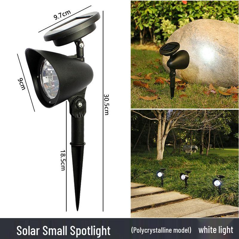Super Bright Waterproof Solar Garden Spotlight: Dual-Purpose Landscape Lawn Light for Outdoor Villas