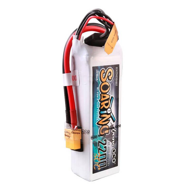 Bateria Gens Ace G-Tech Soaring 2200mAh 14.8V 30C 4S1P Lipo Com Conector Xt60