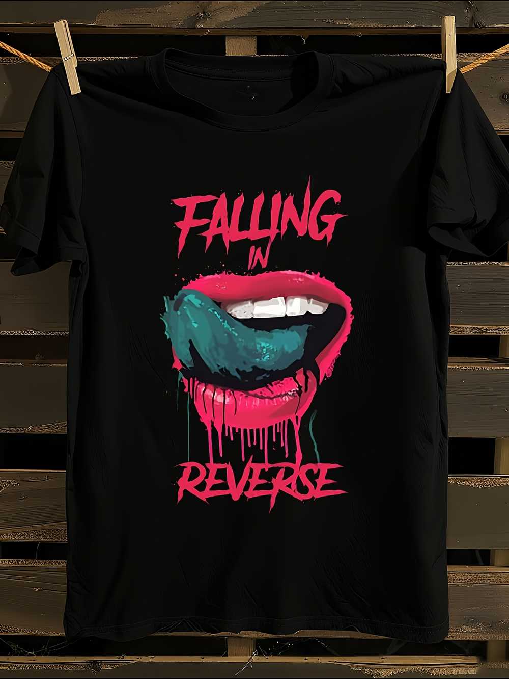 Официальный мерч группы Falling In Reverse Тяжелая футболка 220 г/м² XL
