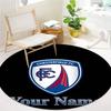 Chesterfield Fc Crest Custom Name Round Area Rug Carpet Rug For Living Room Bedroom Sofa Playroom Decor Nonslip Floor Mat