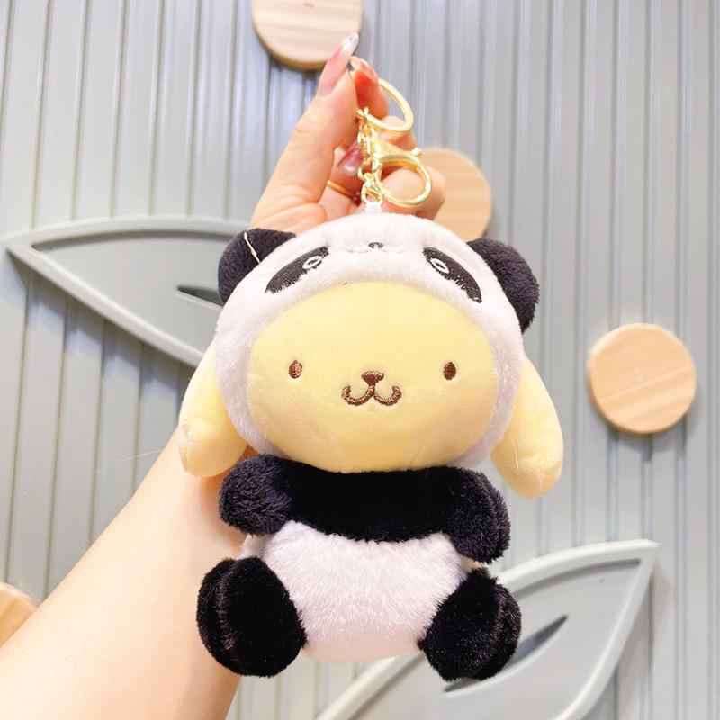 

Panda Charming Stuffed Car Keychain Accessory Bag Pendant Doll Toy Party Favor StyleA