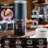 Electric Coffee Grinder LED Display Baking Paint Pulverizer Black Pepper Grinder Rechargeable Portable Automatic Machine