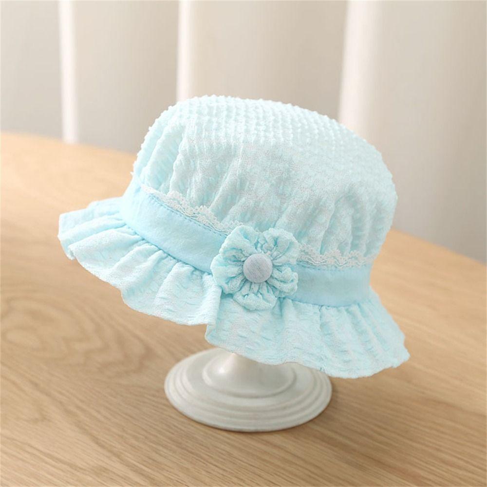 Cotton Baby Bucket Hat UV Protection Beach Cap Cute Panama Hat  Toddler
