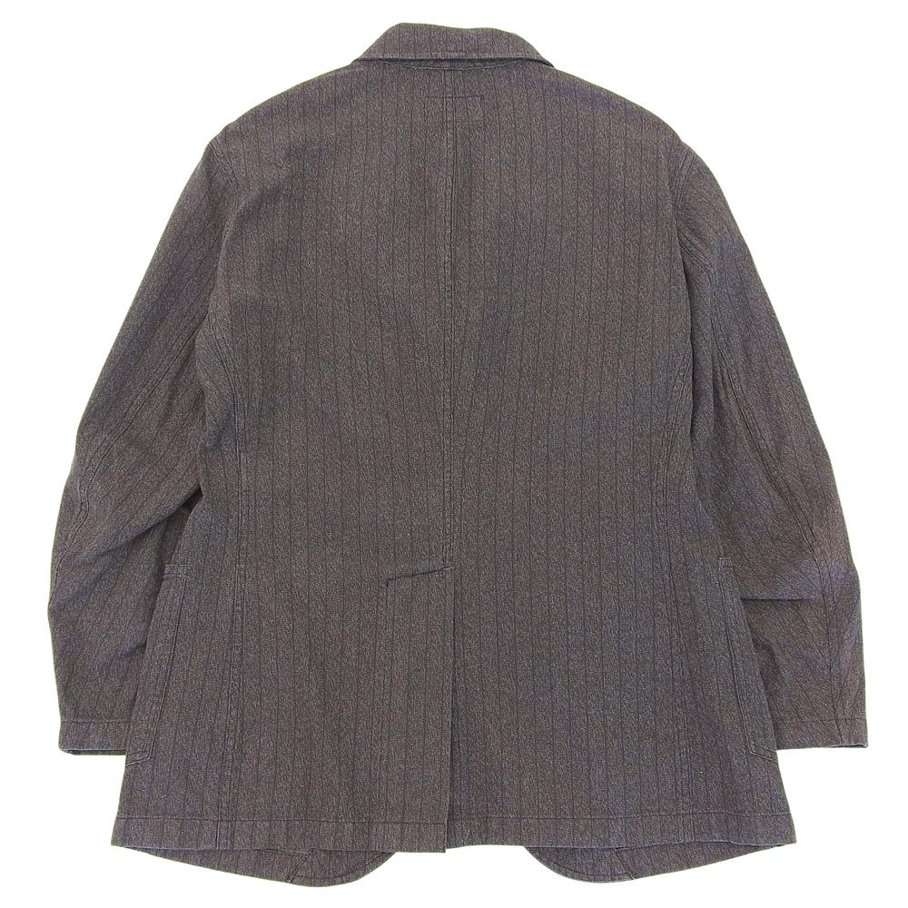 RRL Men's Striped Cotton Tailored Jacket, Charcoal Gray, Size M Jacket M Charcoal grayUsed