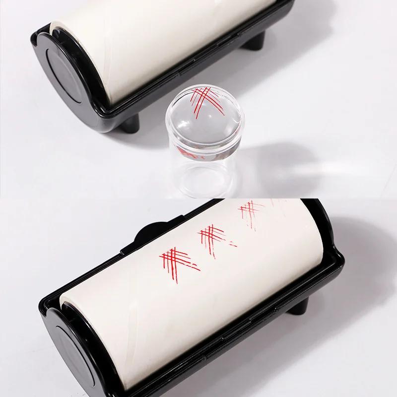Nail Stamper Oil-Absorbing Sheet Paper Nail Art Stamper Pattern Printing Oil Removal Tool Double Sided Nail Stamp Blotting Paper
