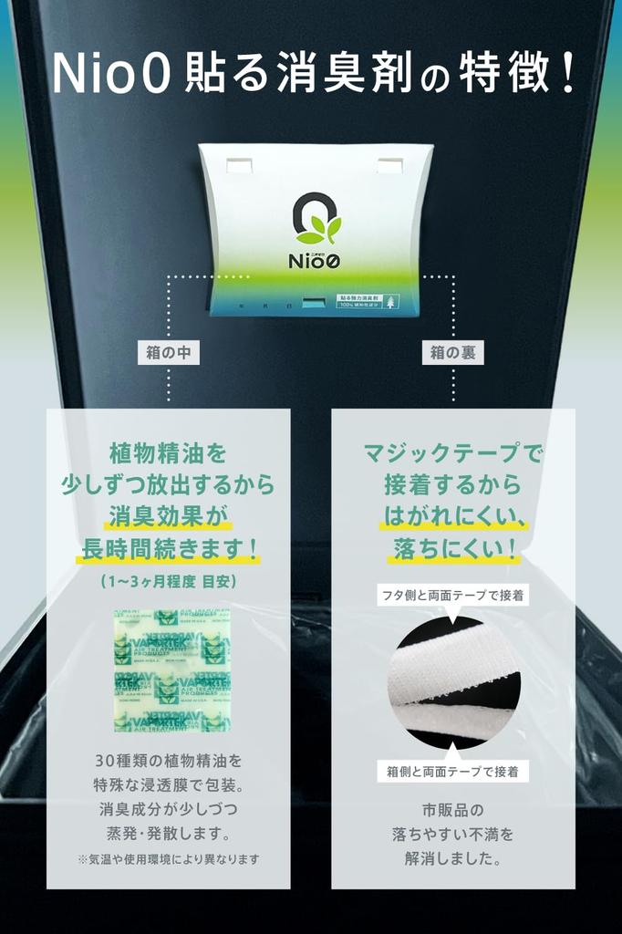 Nio0 NioZero Forest Scent Powerful Deodorizer Used by For Trash Diaper Shoe and Closets of Stick-On Deodorizer, [Super Professionals] Cans, Bins,