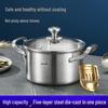 Stainless Steel Double-Ear Deep Stockpot Baby Bottle Sterilizer