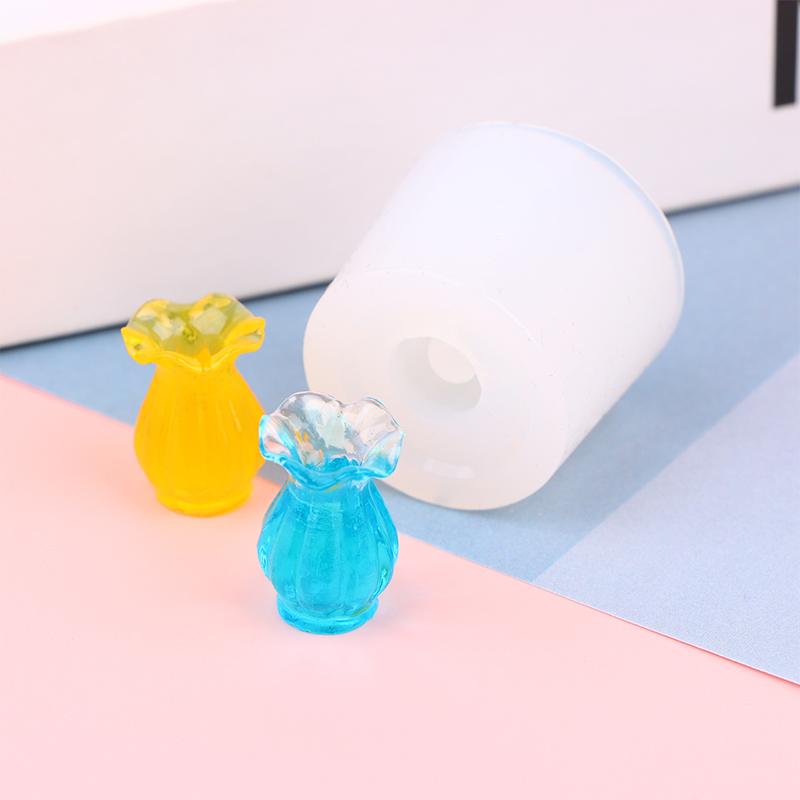 Mini Mold 1:12 Dollhouse Miniature Vase Flower Arrangement Diy Silicone Mold Doll House Home Decor(Only Mold)