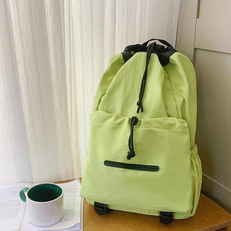 Student Schoolbag Lightweight Sports Backpack Women's Drawstring Backpack